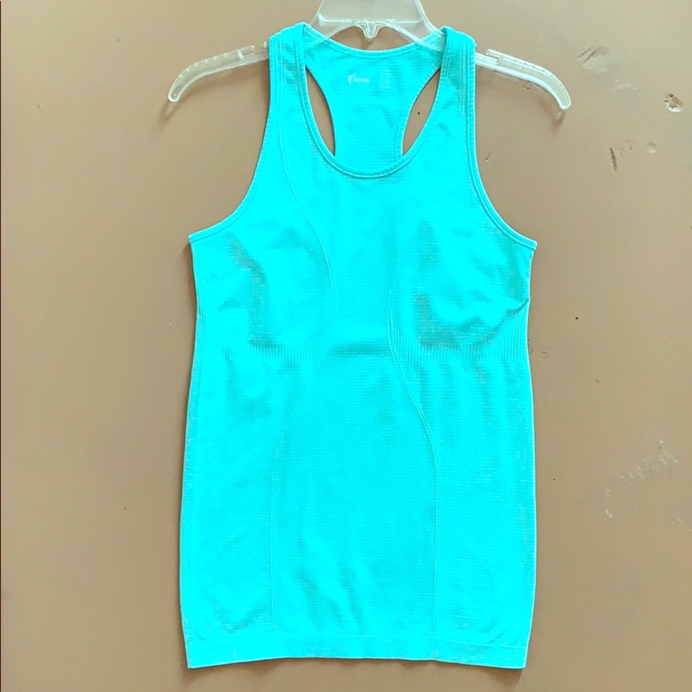 FREE with any $20+ purchase Pretty Blue Stretchy Long Workout Tank